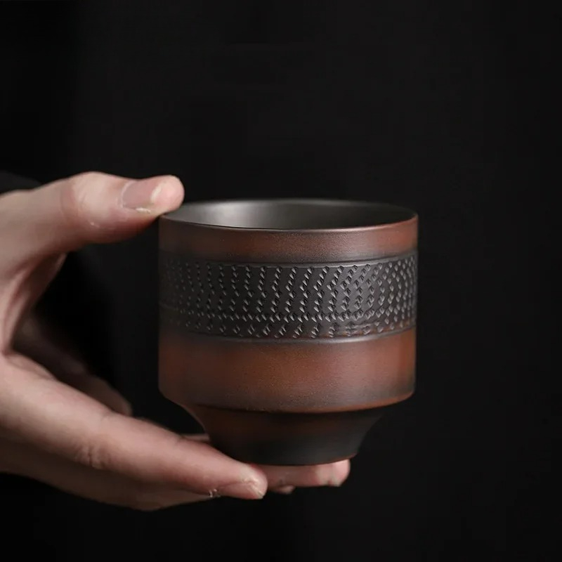 Celadon Ceramic Cup - Xícara de Chá de Cerâmica Roxa