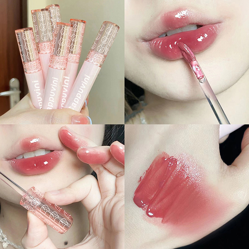Lip Tint Korean - Brilho Labial Coreano Vermelho Cereja à
