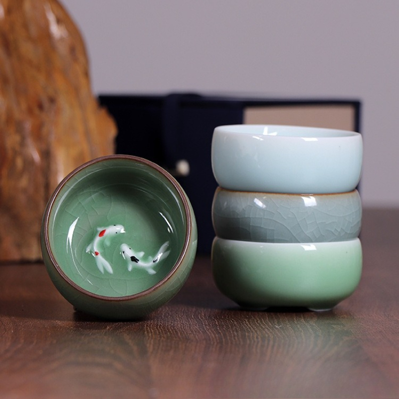 Conjunto de Chá de Porcelana C - Celadon Ceramic Cup avaliação e preço