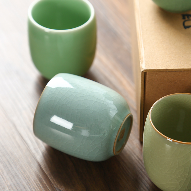 Conjunto de xícara de chá de p - Celadon Ceramic Cup avaliação e preço