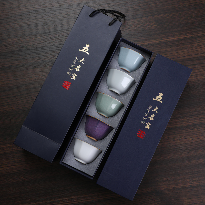 Cinco fornos famosos 5 xícaras - Celadon Ceramic Cup avaliação e preço