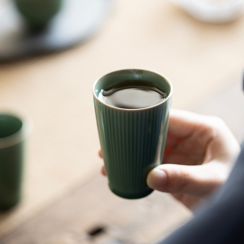 90ml yue forno celadon copo de - Celadon Ceramic Cup avaliação e preço