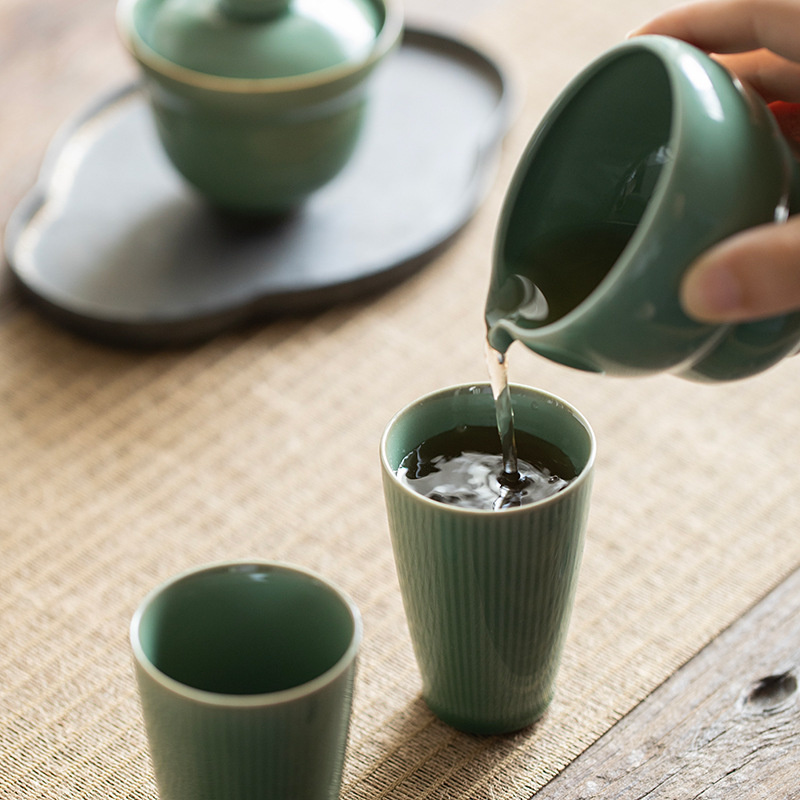 90ml yue forno celadon copo de - Celadon Ceramic Cup avaliação e preço