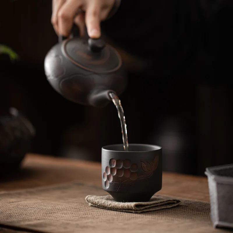 Xícara de Chá de Cerâmica Roxa - Celadon Ceramic Cup avaliação e preço