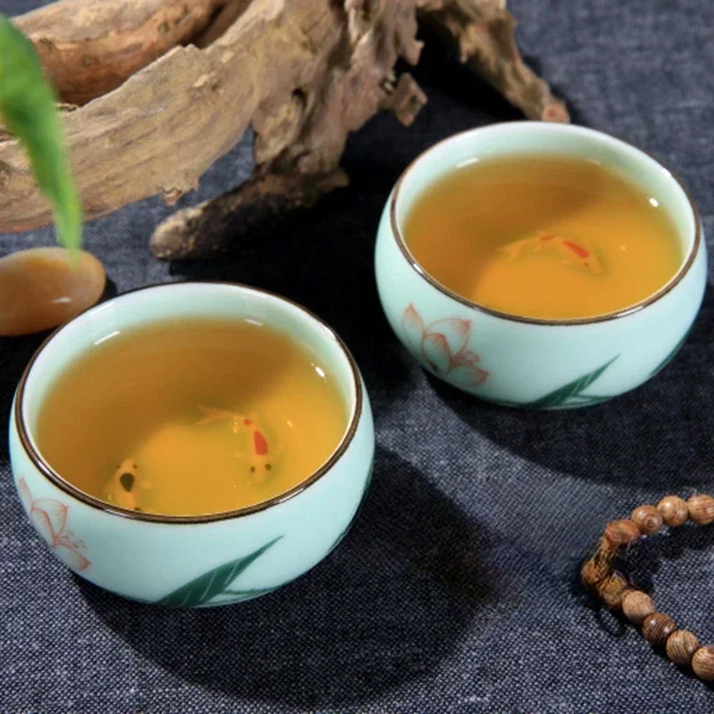 Xícara de chá cerâmica 1 peça  - Celadon Ceramic Cup avaliação e preço