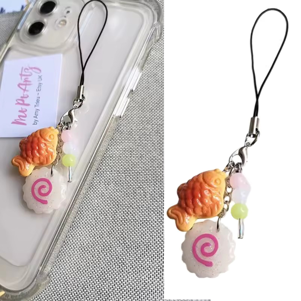Bonito acrílico rosa lula rolo - Tteokbokki Rice Cake avaliação e preço